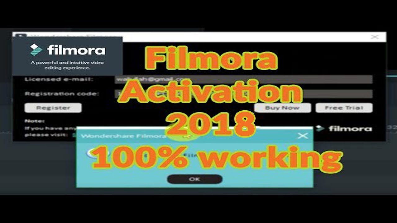 Filmora Wondershare Working Serial Key
